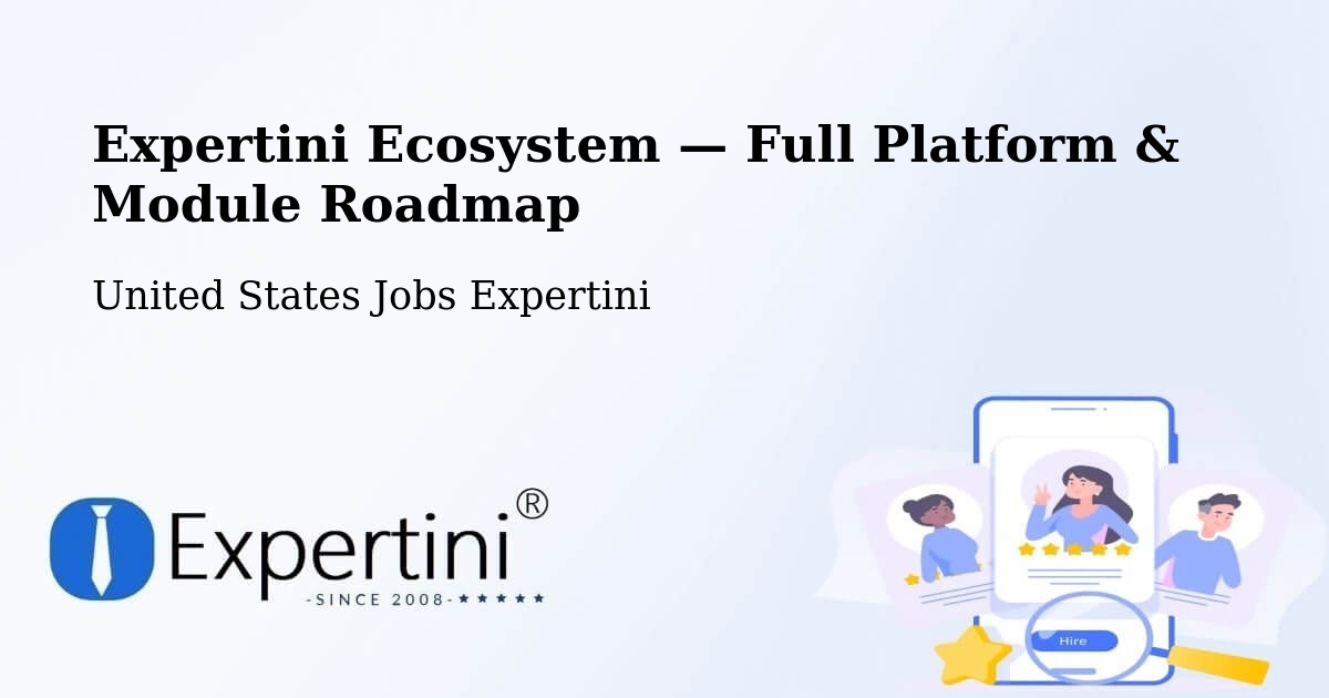 Expertini Ecosystem — Full Platform & Module Roadmap – Smithton